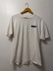 Vintage Quicksilver Double Sided White T-Shirt Mens Medium Distressed Grunge Y2K