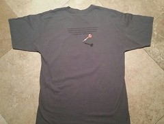 Discovery Channel Short Sleeve Graphic Tee Shirt Cotton Gray L