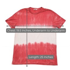 Marine Layer T-Shirt Men’s Small Red Tie Dye Cotton Modal Casual Sustainable