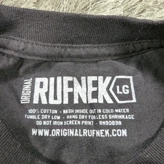 Rufnek T-Shirt Mens Large Black Panther Marvel Short Sleeve Cotton Pullover Logo