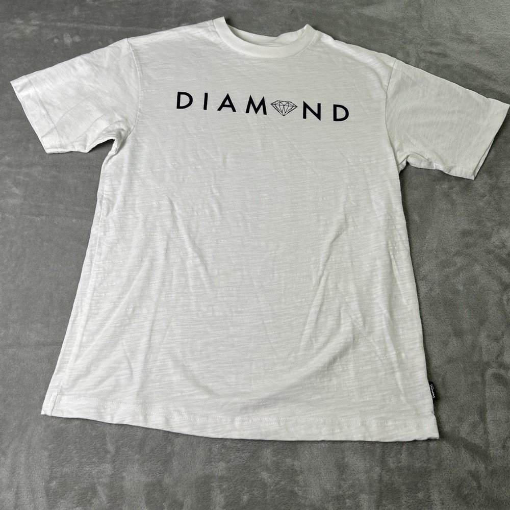 Diamond Supply Co. Crew Neck Short Sleeve T Shirt Mens Size Small White