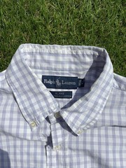 Ralph Lauren BLAKE Button-Down Shirt Light Purple Check Used for 14Y+ Japan