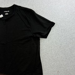 Lacoste Shirt Mens Large Black Short Sleeve Tagless Crewneck T-Shirt Adult