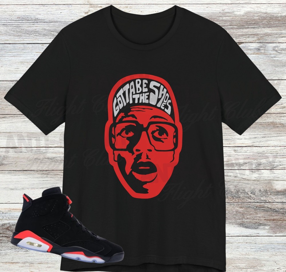Jordan 6 Reverse Infrared Salesman Shirt, Black Infrared 6