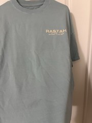 Baby Blue Rastah Pakistan Oversized Streetwear Tee Shirt Size Men’s Medium M