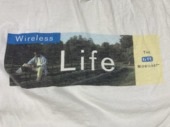VINTAGE GTE Wireless Promo Graphic T-shirt Men XL White Long Sleeve 90s