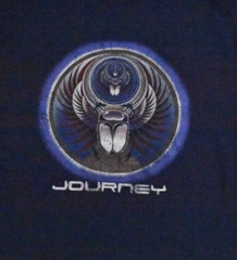 Journey Mens Captured Rock Band Album Cover Navy Shirt New S-2XL