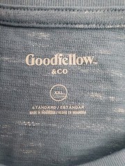 Goodfellow Friendship Blue Heathered T-Shirt Men’s Standard Fit XXL NWT