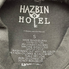 Hazbin Hotel x Hot Topic Men’s 100% Cotton S/S T-Shirt Black • Small