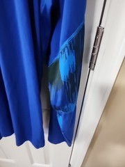 Men’s Old Navy Active Long Sleeve T-Shirt Solid Graphic Sleeves Blue Size 3XL