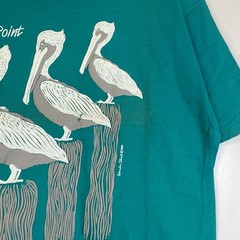 Vtg Dana Point California 90s T Shirt Single Stitch XL Puff Print Distress Beach