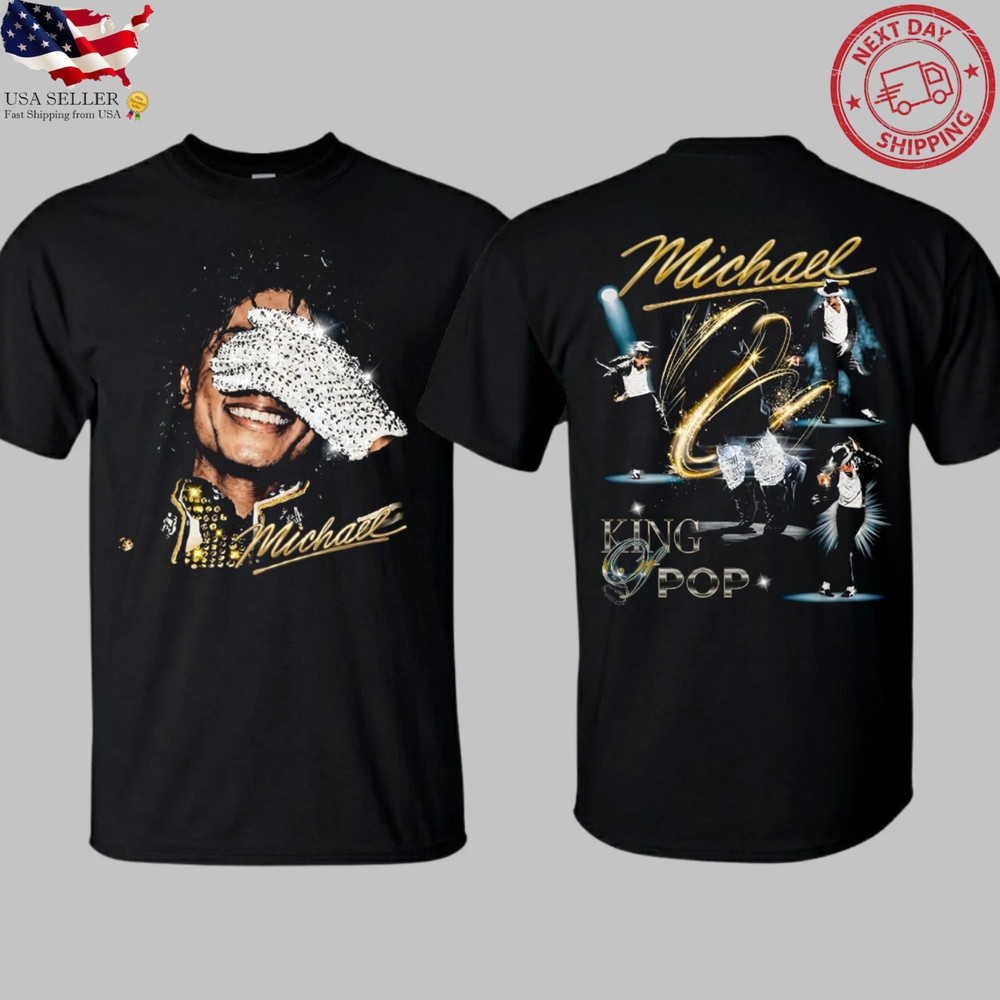 Michael Jackson King Of Pop Shirt Retro Vintage Graphic Tee