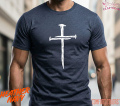 Unisex Three Nails Cross T-Shirt, Men T shirt,Women T shirt Gift Religion Top