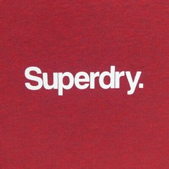 Superdry Men’s Red Large Long Sleeve Shirt Solid Graphic Print Casual Shirt