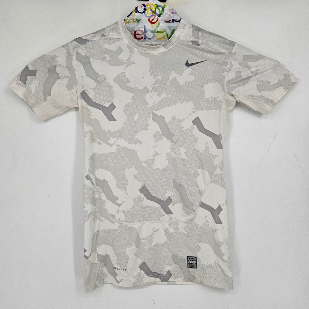 Nike Compression Shirt Mens Medium Dri-Fit Pro Combat Sports Training Gym Camo