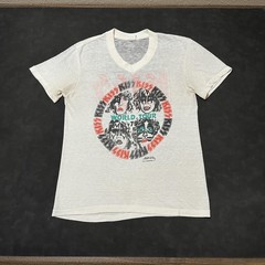 Vintage KISS 1979 World Tour Shirt Sheer Mens Small Official Concert Merch 1970s