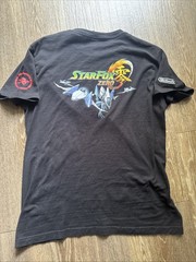 Star Fox Nintendo Video Game Flight Crew Zero Graphic T-Shirt Sz M