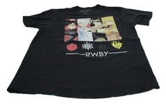 RWBY Anime Graphic T-Shirt Men’s Size L Black 100% Cotton Rooster Teeth T0503