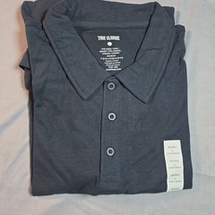 True Classic Polo (2 pack) large L Light Heather Gray, Navy