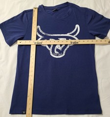 Lost Calf Angus Shirt Unisex Sz Small Blue Natural Born Cowboy Western Gear Tee