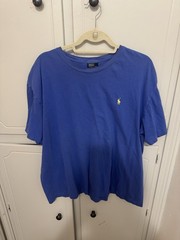 Polo Ralph Lauren Men’s Cotton Crewneck T-Shirt Royal Blue Yellow Pony Logo XL