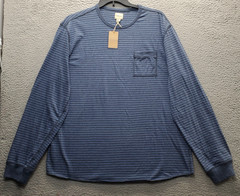 G.H. Bass & Co. Pocket Shirt Mens XXL Multi Striped Long Sleeve Pullover Tee
