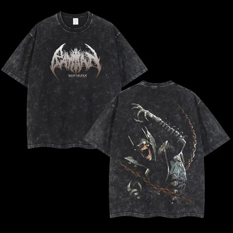 Batman Who Laughs Comic Villain T-Shirt Vintage Graphic Tee