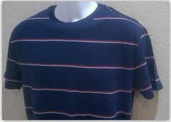Blue Striped Short Sleeve Crewneck T-Shirt – Goodfellow & Co Standard Fit