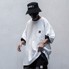 MFCT Men’s Streetwear Urban Crewneck Relaxed T-shirt Half Sleeves Tee