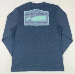 IZOD Men’s Long Sleeve Saltwater Graphic T-Shirt, Sargasso Sea, 2X-Large Tall