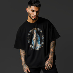 Virgin Mary T-Shirt – Holy Mother Religious Graphic Tee, Christian Faith A113