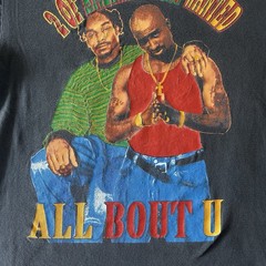 Vintage Tupac Shirt 2Pac 90s Rap Tee Large Death Row Snoop Dog Rare Bootleg HTF