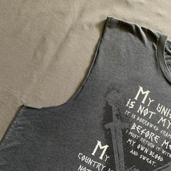 Grunt Style Tank Top Mens XL Gray Cut Sleeves 2nd Amendment USA Gun Rights