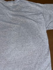 VINTAGE WESTERN XXL ATHLETIC DEPT. HALF SLEEVE T-SHIRT Grey V-Neck College WIU