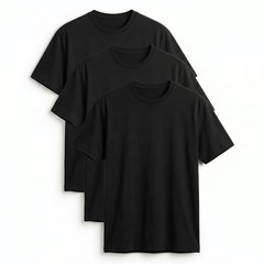 Women’s 3 Pack 100% Cotton T-Shirts Short Sleeve Crew Neck Casual Basic Tee