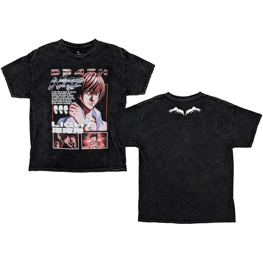 Death Note Light Yagami Magazine Cover Mineral Comfort Colors T-Shirt
