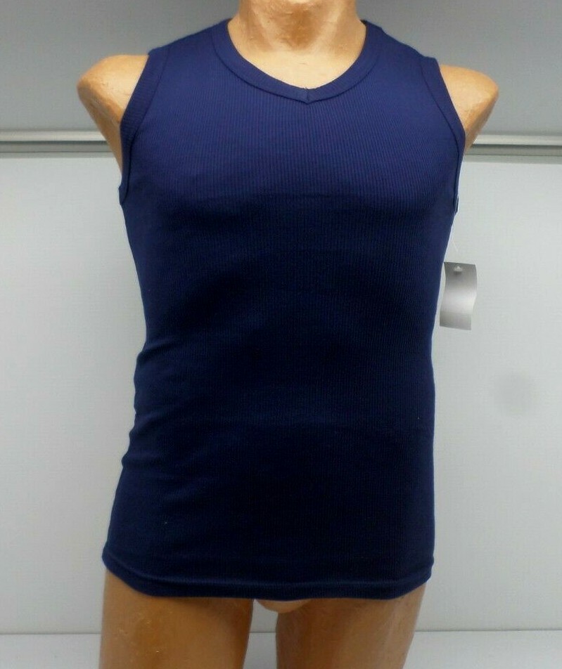 Jocko Men’s Van Ribbed Tank Top Navy Blue Size Small-XLarge J1002 157C