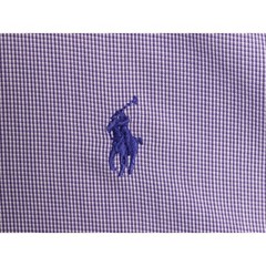 Ralph Lauren Check Long Sleeve Button-Down Shirt Men L Old Polo Cotton Japan