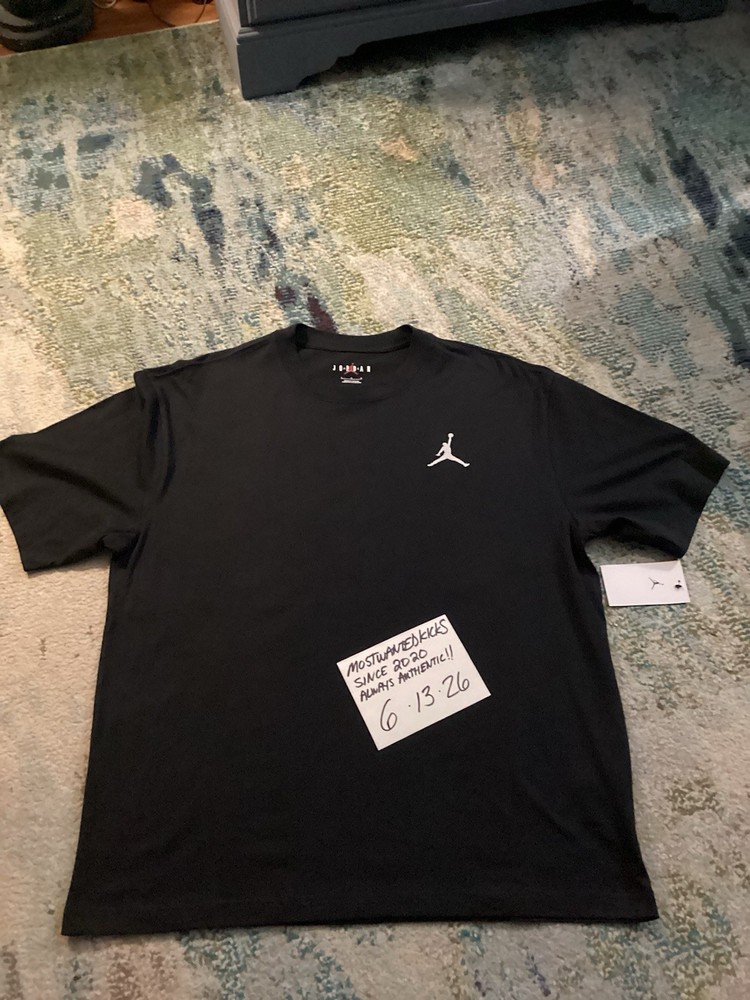NWT Nike Air Jordan Jumpman EMB T-Shirt Black & White Men’s Size L FREE SHIP!!