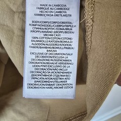 Polo Ralph Lauren Mens Tan V Neck T Shirt Big Tall 2XB Cotton Logo