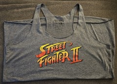 Vintage ’90s Street Fighter II Ladies Racerback XL Game Logo Tank Top Shirt RARE