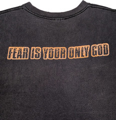 VINTAGE 90s RAGE AGAINST THE MACHINE EVIL EMPIRE T SHIRT FEAR IS YOUR ONLY GOD M