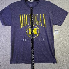 University of Michigan Shirt Men Medium YELLOW Wolverines U of M NCAA Sports NWT