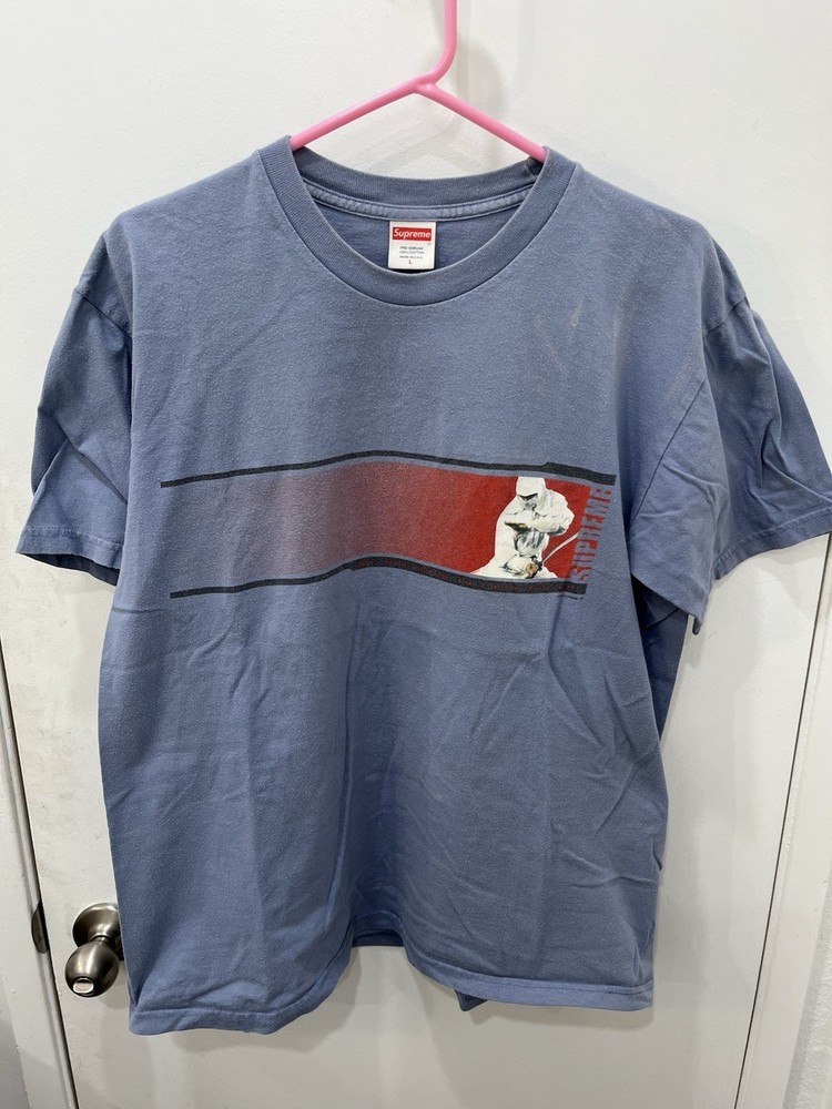 Supreme We’re Back Ninja Shirt USA Made Light Blue Size L