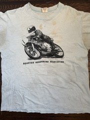 Vintage Motorcycle T-Shirt 70’s Single Stitch Made In USA Distressed