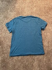 Polo Ralph Lauren Men’s Medium Blue Heather Orange Pony S/S Tee Crew Neck