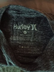 Hurley Men’s Gray Jersey Knit Graphic Logo Crew Neck Short Sleeve T-Shirt