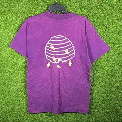 Vintage Screen Stars Best Purple T Shirt Beehive Graphic Tee Made in USA Mens L
