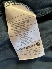 NWOT Carhartt Original Fit 2XL Regular Pocket Logo Cotton Crew T-Shirt NEW
