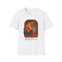 Unisex Softstyle T-Shirt Macaw Parrot Human Birdcage Humor Surreal